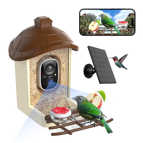 Bird Feeder with Camera (Brown)