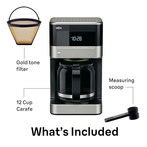 BrewSense 12 Cup Drip Coffee Maker w (BrewSense Silver)