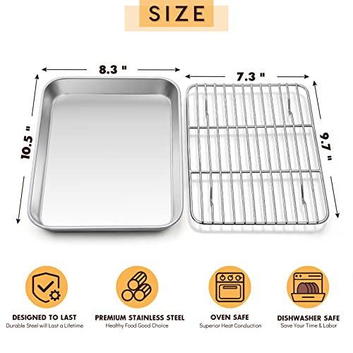 Metal Toaster Oven Tray Set (10.5"x8.3")