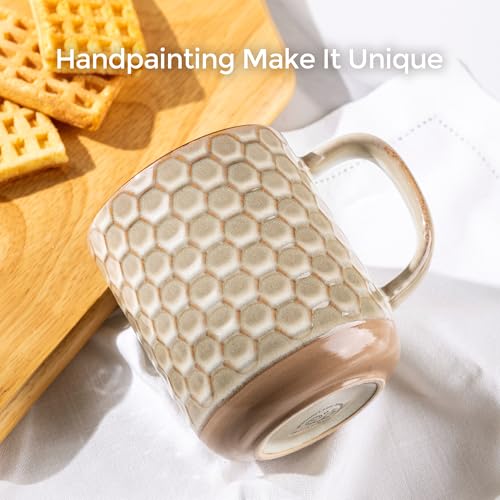 Coffee Mugs Set of 4 (Pale Khaki / Set of 4 (12 Ounces))