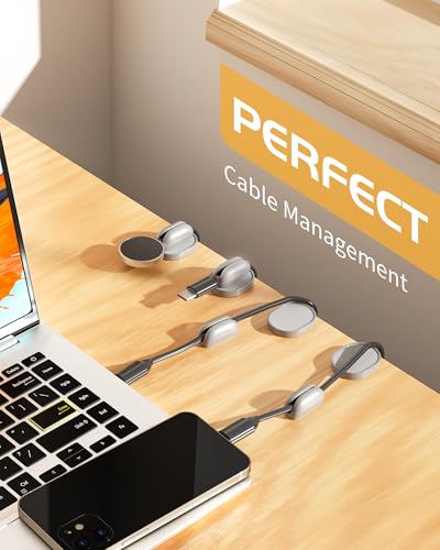 6 Pack Magnetic Cable Clips (6 .)