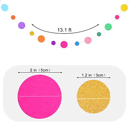 20 Pieces Circle Garland Banner Hanging (262 Foot)