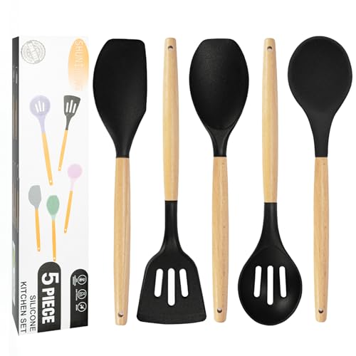 Non Stick Silicone Cooking Utensils Set (5 Count)