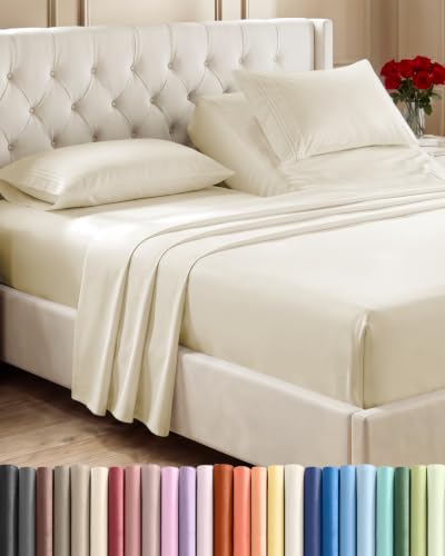 Flex Top Split Head King 4 Piece Sheet Set (10 - Off White / Split Head/Flex Top)