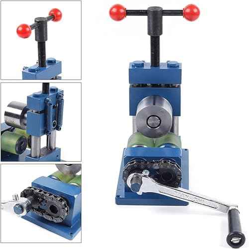 Ring Bender Tool Manual Rolling Mill for DIY Jewelry, Hand Crank Bending Machine for Bracelets and Rings, Metal Bender for Jewelry Making