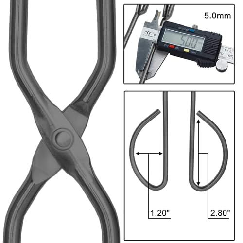 10" 13" Stainless Steel Kitchen Scissor Tongs (Black / 10 Inch & 13 Inch Set of 2)