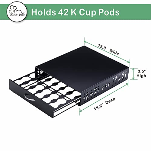 K Cup Pod Holde iron Top Drawer (Black1)