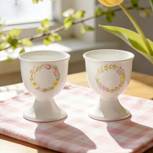 Ceramic Egg Cup Set (Floral)