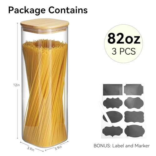 Glass Spaghetti Pasta Storage Container