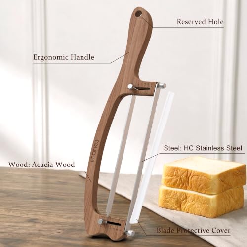 10 Inch Bread Slicer (Natural Wood Color)