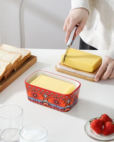 KRVI Butter Dish with Lid (Marrakech Bloom)