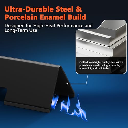 Grill Parts Replacement 7638 Grates 7636 Flavorizer Bars for Weber Spirit 300 & Gs4 II 300 Series Grills (D3 7638+7736)