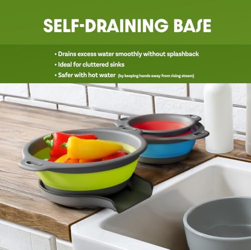 Collapsible Colanders with Self (Multicolor)