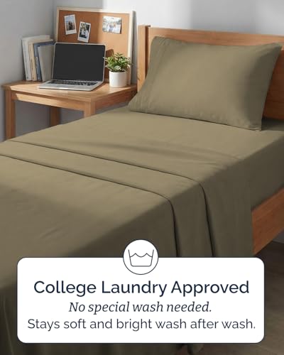 Twin XL 3 Piece Sheet Set (14 - Khaki / Twin XL)