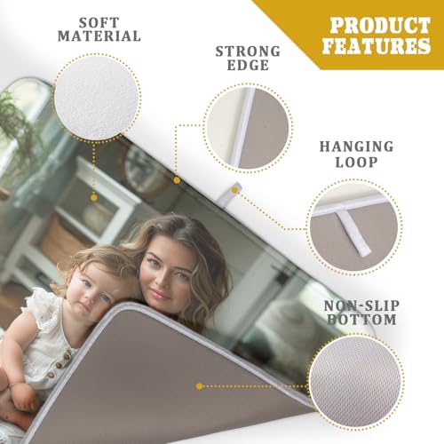 Custom Dish Drying Mat Customized Drainer Pad with Image Logo Text 18x24 Inch Personalized Absorbent Dish Dry Pad for Kitchen Counter Sink (Custom / 18x24 inch)