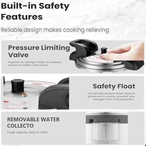 17.8QT Commercial Electric Pressure Cooker stainless steel Pressure Cooker