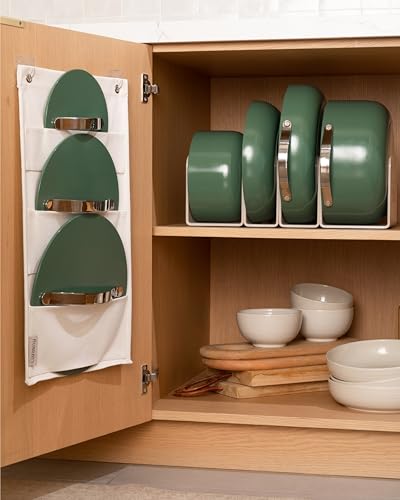 24-Piece Non-Stick Ceramic Cookware Set (Navy / 24pc Set)