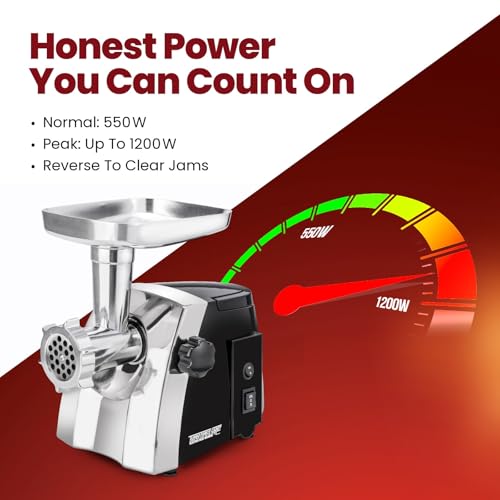 Turboforce Cadet 2000 Series Electric Meat Grinder (#8 - Cadet - No Pedal/Slicer)