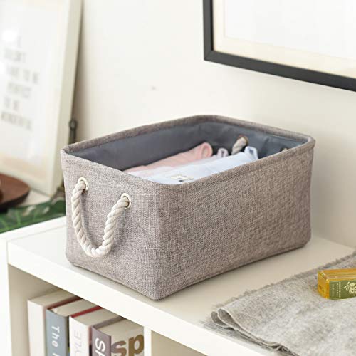 Large Storage Bins Basket (Grey / 2PCS/Large - 15.7Lx11.8Wx8.3H)