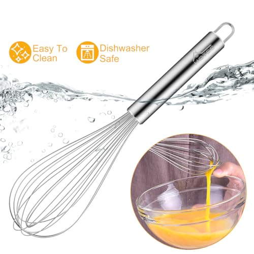 Stainless Steel Whisk Set of 4 (4pcs: Clear 6.7"+9.3"+10.4"+12")
