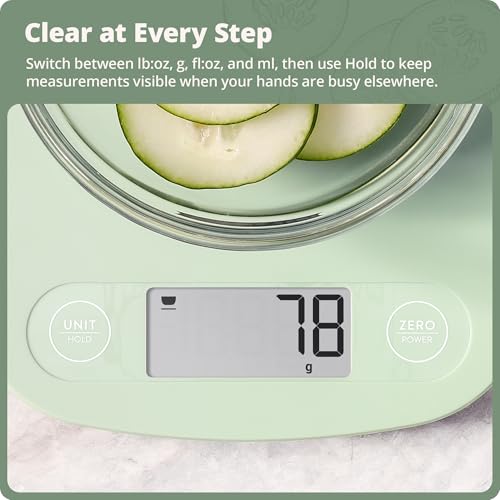 Food Scale Slim & Compact Build (Sage Green)