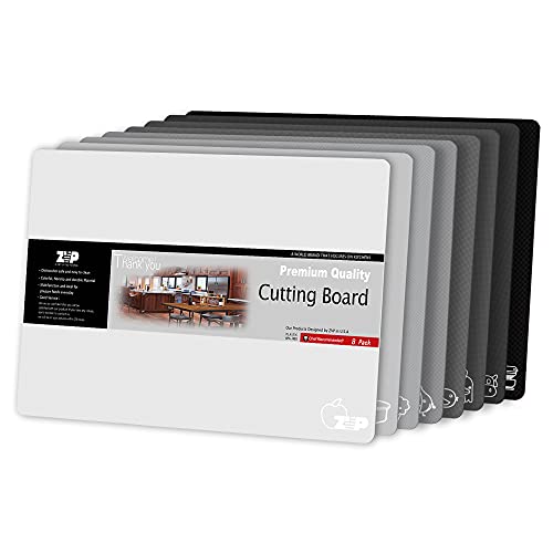 Plastic Cutting Boards for Kitchen (Gray)