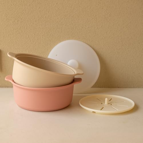 Microwave Silicone Steamer for Baby Food (Creme Brulee / 50.7oz (1500ml))