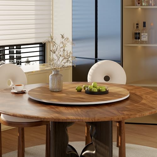 31.5" Sintered Stone Lazy Susan for Table Top (Walnut / 80CM)