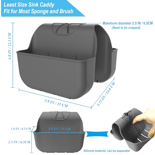 Sponge Holder for Kitchen Sink (Dark Gray)