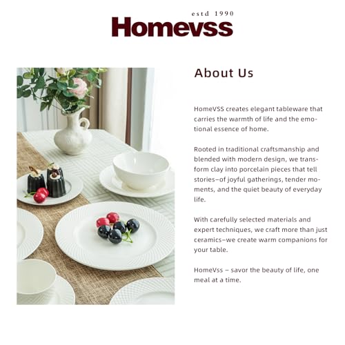 HomeVss New Bone China Dinnerware Set (Diamond / Service for 6 - 18pc Set)