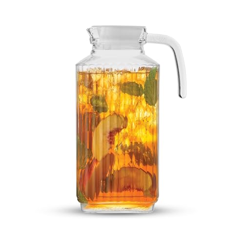 60oz Glass Pitcher with Lid (60 Ounces)