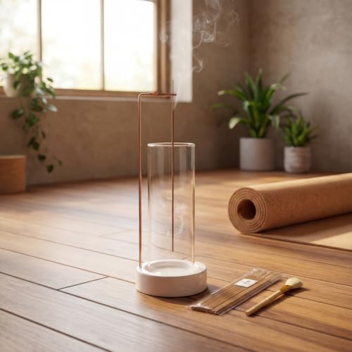 Incense Holder (Ceramic Bottles Round Beige)