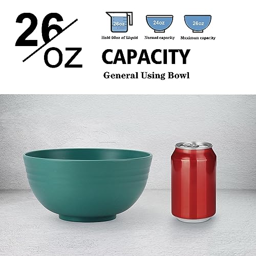 Wheat Straw Bowl Sets (26 oz / Green)