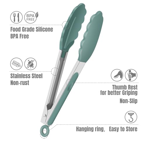 Small Silicone Kitchen Tongs 7 (Neutral-2)