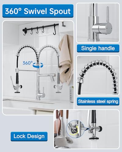 Chrome Kitchen Sink Faucet (Chrome)