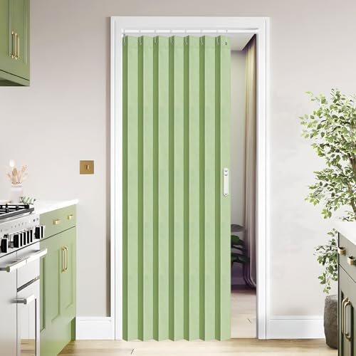 Closet Curtain for Open Closet (Green / 39"W x 78"L (Pack of 1))