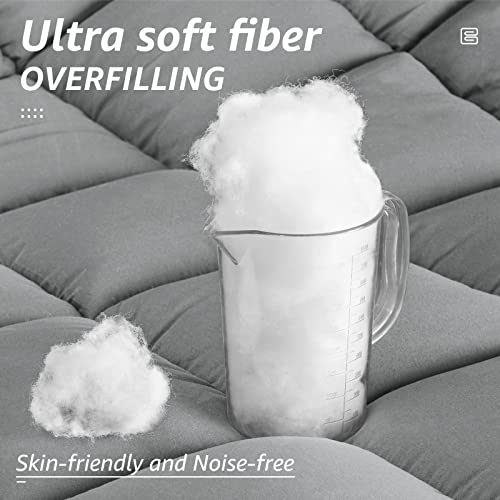 All Season Full Size Bed Comforter (Light Grey / Full（82*86）)