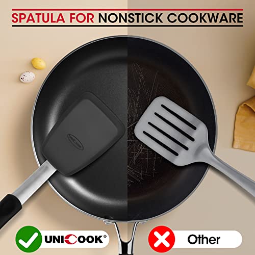 2 Piece Silicone Spatula Turner Set for Everyday Cooking (2 Pack)