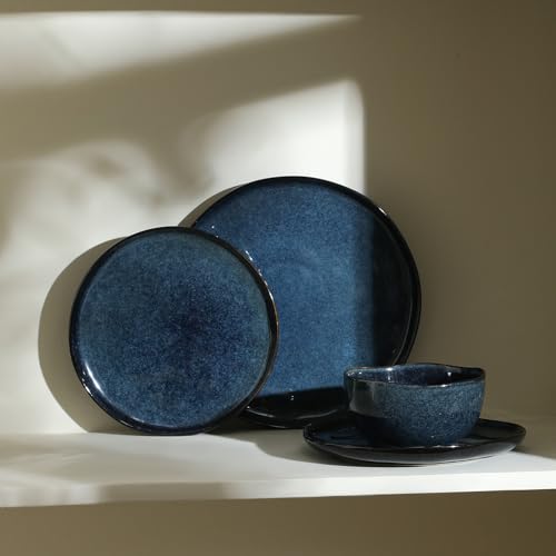 Mirella 4 Piece Bowl Set Stoneware (Blue / 4-Piece - Bowl Set)