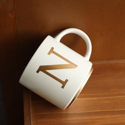 Monogram Ceramic Mugs (gold-N)