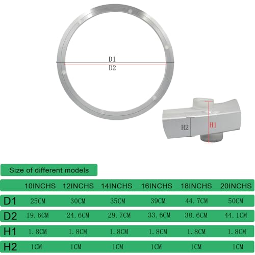 Lazy Susan Hardware Aluminum Metal Rotating Turntable Bearings Swivel Plate Hardware for Dining