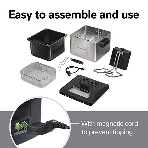 5 Liter Professional Style Electric Deep Fryer With Basket (21 Cups / 5 Liters Oil Capacity)