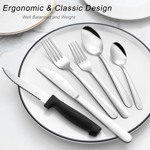 48 Piece Stainless Steel Silverware Set for 8 (48Pcs)