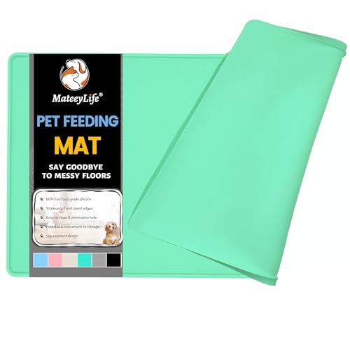 Dog & Cat Food Mat (Green / 22''×14'')