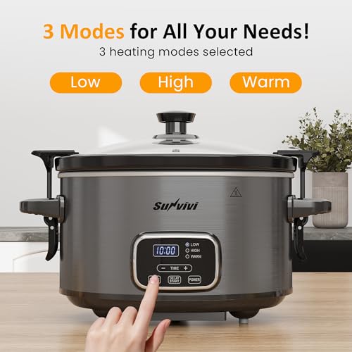 4QT Slow Cooker (4 Quarts / Grey)