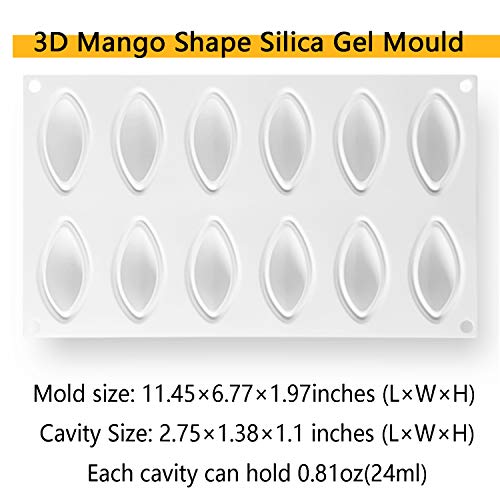 Olive Shape Silicone Mold for Baking Mousse Cake