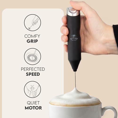 Powerful Frother Wand AA Batteries Included (Authentic Black / Majestic Frother)
