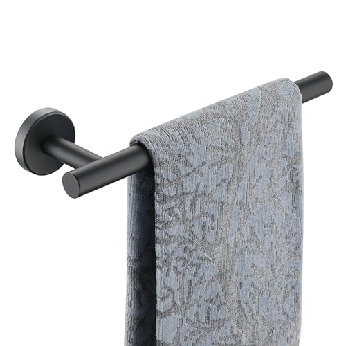 Hand Towel Holder Towel Ring Black (9 Inch / Matte Black)