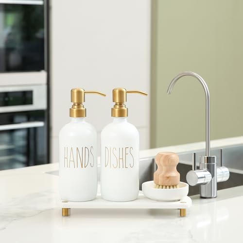 Soap Dispenser Set Comes with Stainless Steel Pumps (4 Count)