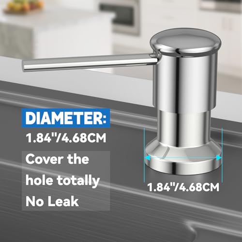 Dish Soap Dispenser (Chrome / With Bottle)